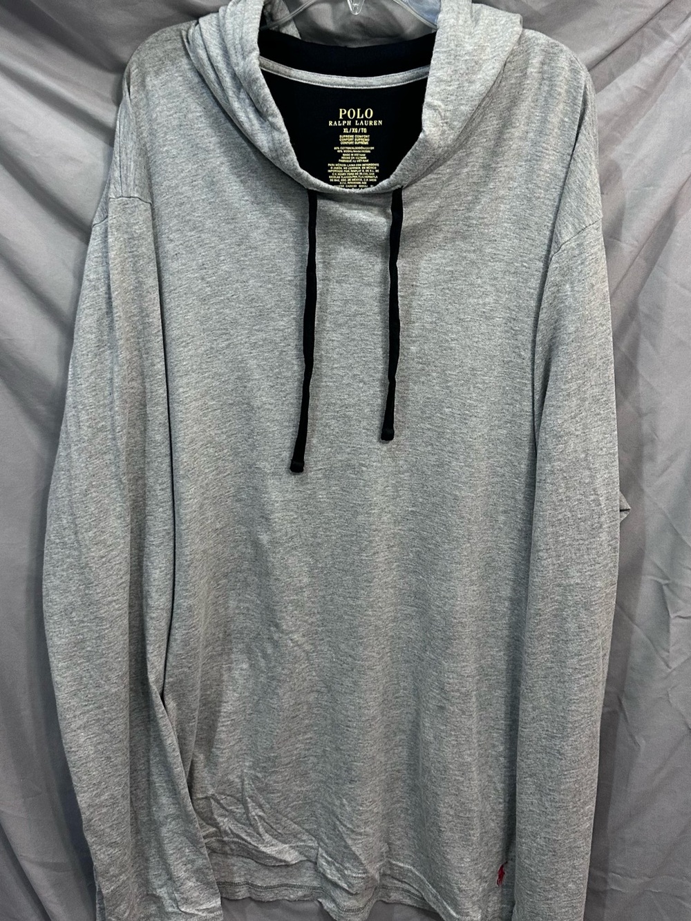 Polo by Ralph Lauren Gray Hooded Long-Sleeve Pullover